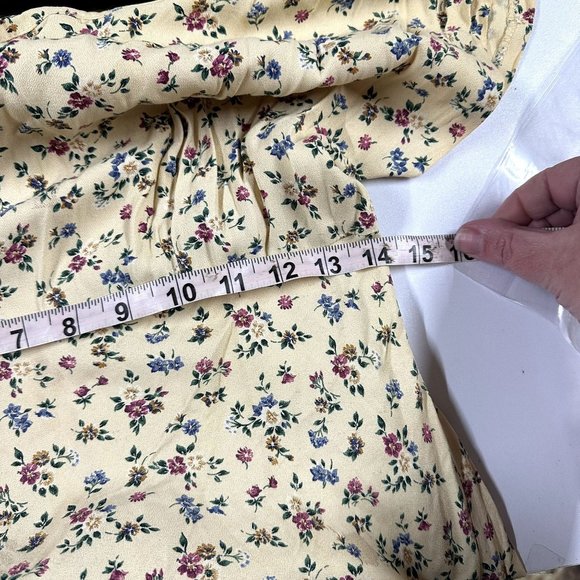 Floral Print Vintage Dress Midi Length - Picture 5 of 7